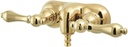 Kingston Brass CC41T2 Vintage 3-3/8-Inch Wall Mount Tub Faucet, Polished Brass