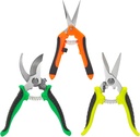 3 Pack Gardening Shears Garden Scissors Stainless Steel Garden Shears Pruning Scissors Garden Clippers Pruning Shears for Gardening Garden Tools