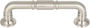 Kent Pull Color Brushed Satin Nickel - Top Knobs 3 3/4" Length Grace Coll Traditional Transitional Bar Handle Decorative Kitchen Drawer Cabinet Door Hardware Dresser Bathroom Metal Interior Home