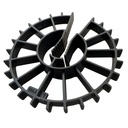 Sandbaggy 1.5" Rebar Spacer - Concrete Form Spacers - Heavy Duty Plastic - Fits Up to #4 Rebar (75, Black, 1.5-inch Spacer)