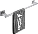LANC 24-Inche Bathroom Towel Bar for Bathroom Wall Mounted Brushed Nickel Bath Towel Rack Stainless Steel Towel Rod for Toilet Kitchen Towel Holder Towel Hanger Towel Rail, A9010BN-L6