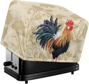 Rooster Print 2 Slice Toaster Appliance Cover Bakeware Protection Kitchen Appliance Cover to Keep Kitchen Appliance Clean Bread Toaster Cover for Kitchen Appliances Decor
