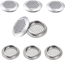 50 Pcs 2 inch Soffit Vents Round, 53mm Stainless Steel Circular Air Vents Mesh Hole for Kitchen Bathroom Cabinet Wardrobe, Shoe Cabinet