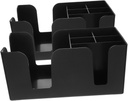 VOSAREA 2pcs Bar Organizer Napkin Tea Bag Compartment Storage Box for Bar Counter and Desktop