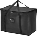 PATIKIL Insulated Reusable Grocery Bag Food Delivery Tote Bag with Zipper/Card Slot for Hot Cold Transport Shopping