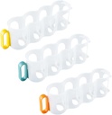 3Pcs Pop Soda Can Beverage Holder with Handle, 4 Section Refrigerator Organizer Bins Beverage Holder for Fridge, Beer Can Holder for Countertops Cabinets