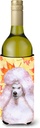 Caroline's Treasures BB9978LITERK White Standard Poodle Fall Wine Bottle Hugger, Yellow Bottle Cooler Sleeve Hugger Machine Washable Collapsible Insulator Beverage Insulated Holder
