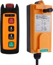 Wireless Overhead Crane Remote Control Mini 2-Channel 12V 24V 36V Industrial Electric Chain Hoist Winch Lift Radio Crane Remote Controller Transmitter and Receiver