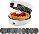 Waffle maker, Home DIY Waffle Maker, Multi-function Egg Roll Cake Muffin Waffle Maker Egg Machine Electric Baking Pan Automatic 10pcs mold