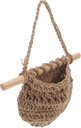 PRETYZOOM Hanging Fruit Basket Multi Functional Woven Storage Basket for Kitchen Bathroom Nursery Design with Air Circulation Cute Home Supply for Fruits