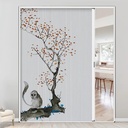 Invisible Partition Folding Door Vertical,No Drill Honeycomb Folding Door,Aluminum Handle, Save Space,Low Track Design,for Balcony Bathroom Kitchen Office Living Room Bedroom.(38.19x79.92in)