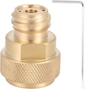 CO2 Cylinder Refill Adapter Replacement Brass Canister Conversion for Soda Maker Home Machine(Gold)