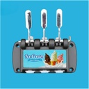 1 Full Set Front Panel Block Replacement Parts Soft Ice Cream Makers Accessories Face Plate, Compatible for GUANGSHEN