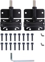 Self Closing Hinges for Vinyl/Wooden Door, Easy to Install and Adjust, Provides Smooth and Quiet Operation, Heavy Duty Made, Pack of 2,Black
