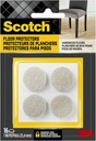 Scotch Felt Pads, Felt Furniture Pads for Protecting Hardwood Floors, Round, 1 in. Diameter, Beige, 16 Pads