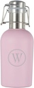 Visol Cassis Stainless Steel 32oz Beer Growler With Personalized Initial Laser Engraving (Pink)