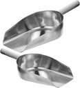 PRETYZOOM 2pcs Ice Shovel Flat Grain Shovel French Fries Scoop for Kitchen Flour Scoop Nut Scoop