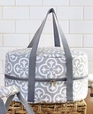 The Lakeside Collection Carrier for Casserole or Slow Cooker - Gray Damask Slow Cooker