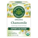 Traditional Medicinals Organic, Chamomile Tea - Supports Stress Relief and Relaxation - Kosher, Non-GMO, Caffeine-Free, Compostable - 16 Tea Bags