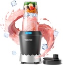 TOPZEE Personal Smoothie Blender - 1000W Single Serve Smoothie Maker with 24oz Portable Travel Cups, Ideal for Protein Shakes, Frozen Drinks, and Kitchen Use