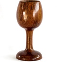 Vintage Communion Cup - Wooden Wine Goblet, Holy Communion Gift, 5oz, 6" Christian Cup for Eucharist, Kiddush, Congregations (1Pc)
