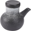 Cabilock Ceramic Seasoning Kettle for Soy Sauce and Oil Storage Elegant Kitchen Condiment Dispenser Space-saving Design for Home Use and Dining Events Capacity