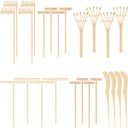24 PCS Mini Zen Garden Rake Tools, Zen Garden Accessories, Zen Garden Tools Bulk Zen Garden Bamboo Sand Rake Set for Home, Office Decor and Meditation Tools