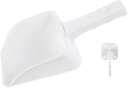 Plastic Ice Scoop with Hook Holder for Efficient Ice Retrieval Home Hotel and Restaurant Versatile Kitchen Scooper for Freezer Use