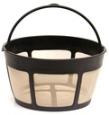 THE ORIGINAL GOLDTONE BRAND Reusable Basket-style 10-12 Cup Coffee Filter with Screen Bottom