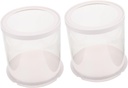 Cabilock 2pcs Cake Box Transparent Birthday Cake Carrier Lid for Safe Baking Transport for Parties Outdoor Events Special Occasions