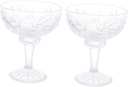 Ciieeo Dessert Goblets Set 2 Piece Clear Glass Ice Cups for Soda Small Desserts Cocktails Fruit Salad Serving
