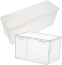 2pcs Airtight Bread Storage Containers Crisper Box Lunch Box Containers for Kitchen Storage Refrigerator