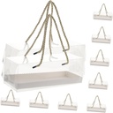 10pcs Clear Cupcake Boxes with Paperboard Tray Sturdy Dessert Containers for Cakes Pastries and Cookies for Bakeries Parties and Home Use