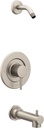 Moen Align Brushed Nickel Posi-Temp Pressure Balancing Modern Tub and Shower Trim Kit without Showerhead Valve Required, T2193NHBN