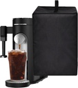 Coffee Machine Cover Heavy Duty Heat Resistant Waterproof Dust Protective Coffee Machine Cover Case Compatible with Ninja PB051 Pod & Grounds Specialty Single-Serve Coffee Maker (Black)