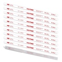 HAUTMEC 12" Hacksaw Blades 18 TPI – 10 Pack Bi-Metal Replacement Blades with High-Speed Steel Teeth and Spring Steel Body, Professional Grade, Fits Most Hacksaw Frames