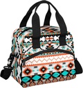 Aztec Lunch Bag Reusable Lunch Tote Bag Insulated Thermal Cooler Lunch Box, Leakproof Meal Prep Aztec Western Lunch Bags for Women Men Work Travel Outdoor Picnic Beach