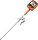 ThermoPro TP509 Candy Thermometer with Pot Clip, 10" Long Probe Instant Read Meat Food Thermometer with LCD, Cooking Oil Thermometer Deep Frying Thermometer for Candy Maple Syrup Sugar Brewing Making