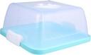 Garneck Portable Cake Box Plastic Carrier with Handle Transparent Thickened Dessert Container for Birthday Wedding Shower Reusable Cake Storage and Transport