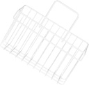 PRETYZOOM Iron Hanging Wire Storage Basket Multi-functional Bathroom Kitchen Organizer Water-resistant Wall-mounted Rack for Toiletries Daily Necessities Easy Installation Space-saving