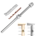 CKE 100 Pack Cable Railing Kit - Hand Swage Threaded Stud Tensioner for 1/8" Cable - 2x2 Wood/Metal Post Deck Stair Hardware Terminal, T316 Stainless Steel