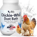 5.5lb Chickie-Whiz Chicken Dust Bath - Made in USA - All Natural Volcanic Ash Dust Bath for Chickens - Healthier Eggs & Feathers - Chicken Coop Accessories for Farms by Billy Buckskin Co.
