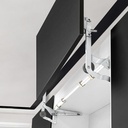 Howhy Cabinet Door Hinges Set,Vertical Swing Lift Up Stay Pneumatic Arm Kitchen Mechanism Hinges with Slow Closing, Durable Silent(Suitable for Cabinet Width:23.62"-35.43")