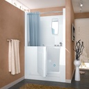 Spa World Venzi Vz2747rws Rectangular Soaking Walk-In Bathtub, 27x47, Right Drain, White