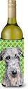 Caroline's Treasures SC9730LITERK Scottish Deerhound Lucky Shamrock St. Patrick's Day Wine Bottle Hugger Bottle Cooler Sleeve Hugger Machine Washable Collapsible Insulator Beverage Insulated Holder