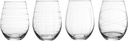 Weston Stemless goblets, 3.75" x 3.75", Clear