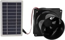 Pyhodi 10W 12V Solar Powered Exhaust Fan for Round Pipe, Efficient Cooling, Energy Saving, Solar Panel Ventilation Fan Kit for Attics, Greenhouses, RVs, Boats, Quick and Easy Installation