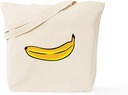 CafePress Banana Tote Bag Reusable Natural Beige Canvas Shopping Bag
