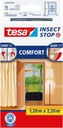 tesa Insect Stop COMFORT for Doors - Insect Mesh Door Screen with Hook & Loop - in Anthracite (2 x 65 cm) 120 cm x 220 cm