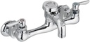 American Standard 8351.076.002 Exposed Yoke Wall-Mount Utility Faucet with Offset Shanks and Metal Lever Handles, Polished Chrome